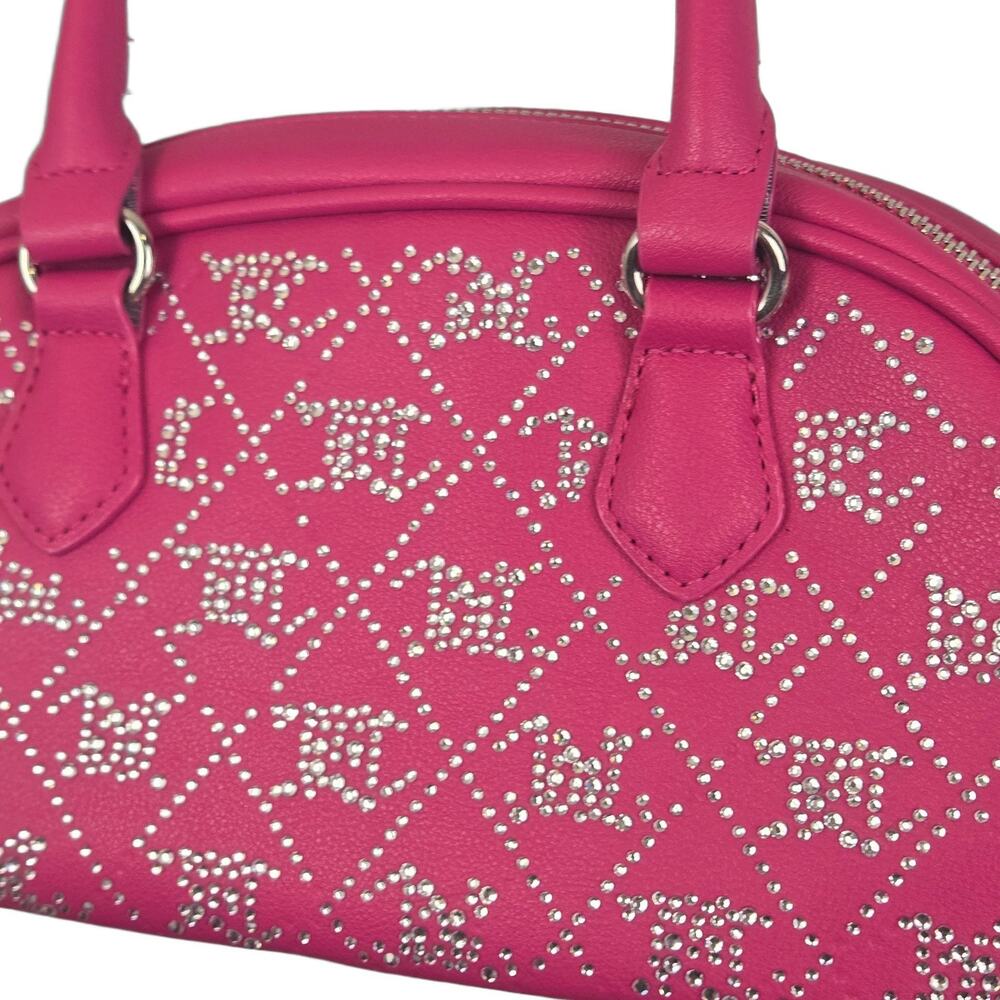 Barbie HOT PINK Juicy Couture Rhinestone Quilted Satchel Handbag NEW Crossbody